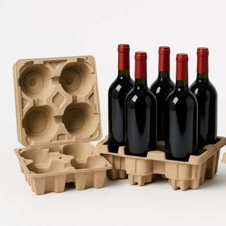 紙漿成型製品-玻璃瓶包材