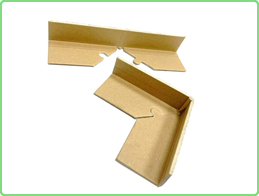 L-shaped paper corner protection with buckle